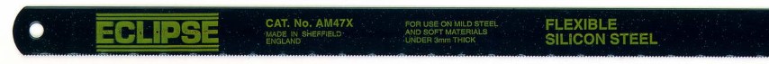 ECLIPSE - FLEXIBLE SILICON STEEL BLADE - 300 X 12.5 X 0.025MM